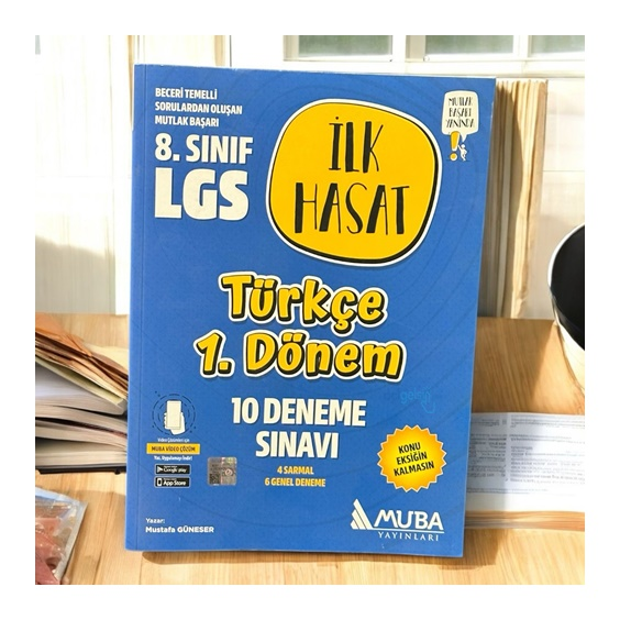 8.sınıf Türkçe İlk Hasat 10 Deneme Sınavı Muba Yayınları