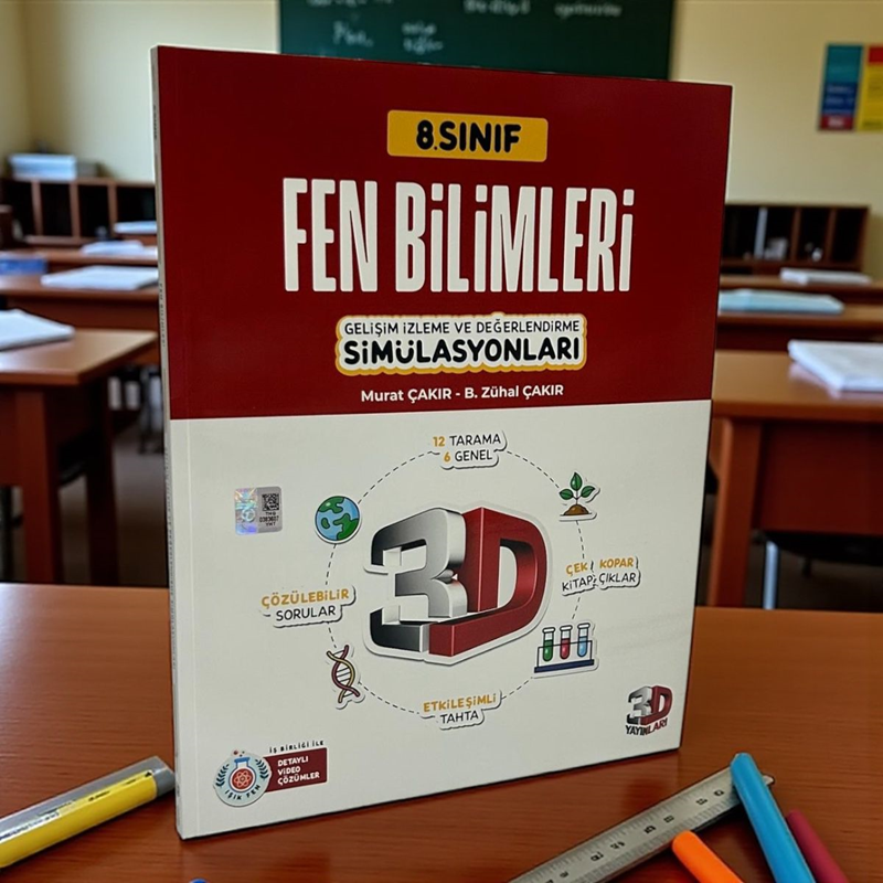 8.sınıf Simülasyon Fen Bilimleri Deneme 3d Yayınları