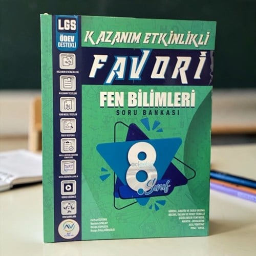 8. Sınıf Fen Bilimleri Favori Serisi Kazanım Etkinlikli Soru Bankası