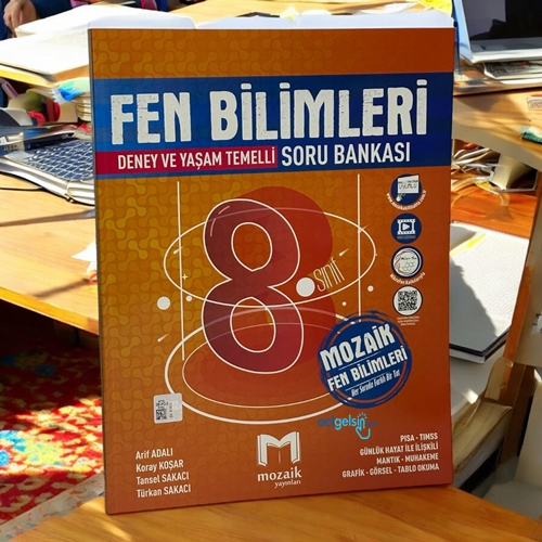8. Sınıf Fen Bilimleri Soru Bankası Mozaik Yayınları