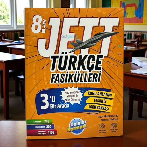 8. Sınıf Lgs Türkçe Jett Soru Fasikülleri Ünlüler Karması Yayınları