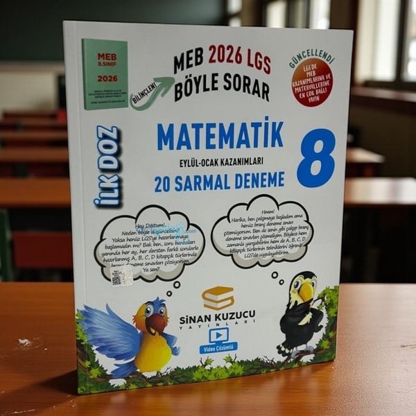8.sınıf İlk Doz Matematik Sarmal Deneme Sinan Kuzucu Yayınları