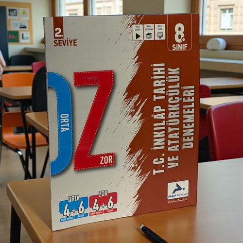 8. Sınıf İnkılap Tarihi Orta Zor Denemeleri Paraf Yayınları