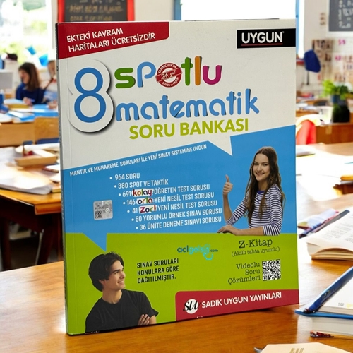 8.sınıf Matematik Spotlu Soru Bankası Sadık Uygun Yayınları