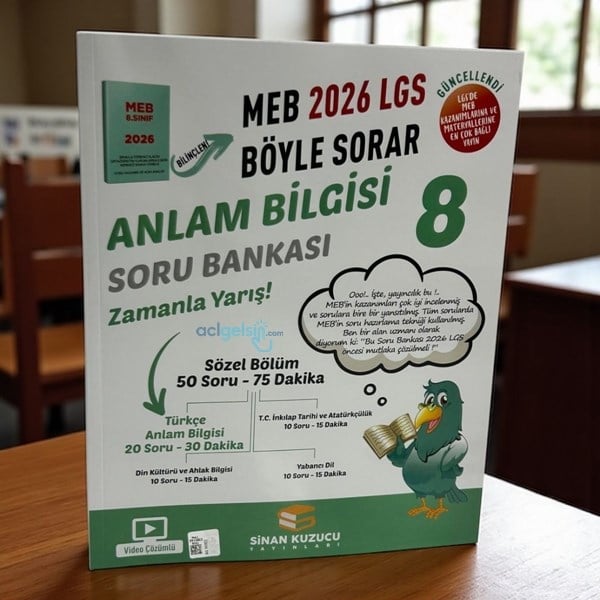 8. Sınıf Lgs Anlam Bilgisi Meb Böyle Sorar Soru Bankası Sinan Kuzucu Yayınları