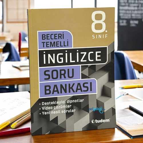8. Sınıf İngilizce Beceri Temelli Soru Bankası Tudem Yayınları
