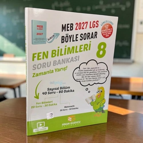 8. Sınıf Meb Böyle Sorar Fen Bilimleri Soru Bankası Sinan Kuzucu Yayınları