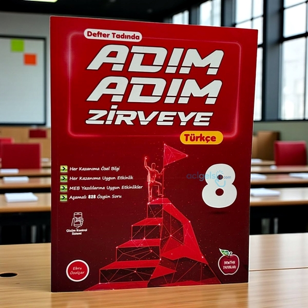 8.sınıf Türkçe Adım Adım Zirveye Defter Tadında Newton Yayınları