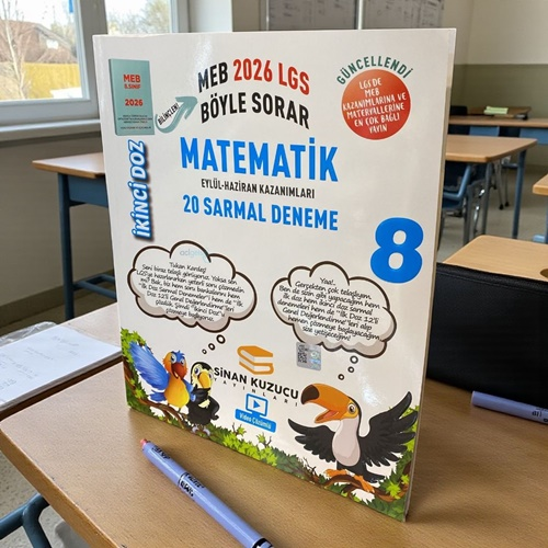 8.sınıf İkinci Doz Matematik 20 Sarmal Deneme Sinan Kuzucu Yayınları
