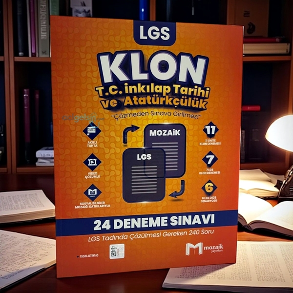 8. Sınıf Lgs T.c. İnkılap Tarihi Ve Atatürkçülük Klon 24 Deneme Mozaik Yayınları