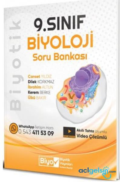 9. Sınıf Biyoloji Biyotik Soru Bankası Biyotik Yayınları