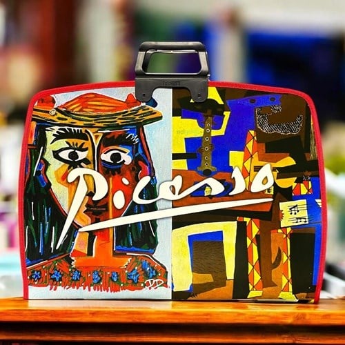 Abka Kübografik Temalı Art Proje Resim Çantası 38x55 Cm
