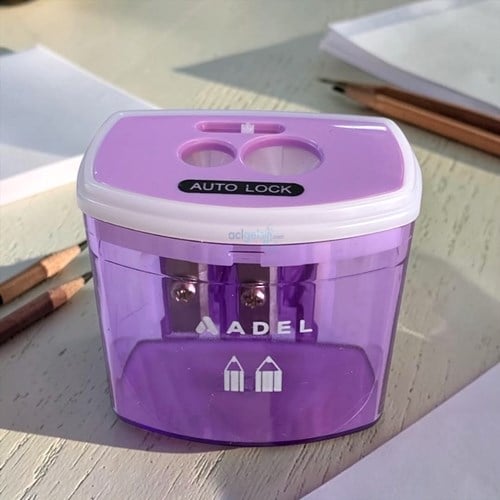 Adel Auto Lock Çift Biçaklı Kalemtraş Pastel Renkler