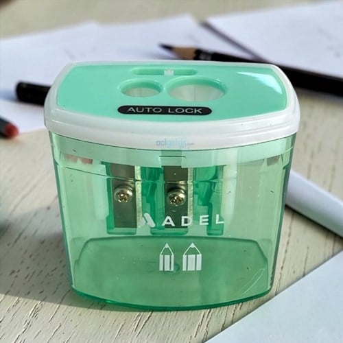 Adel Auto Lock Çift Biçaklı Kalemtraş Pastel Renkler