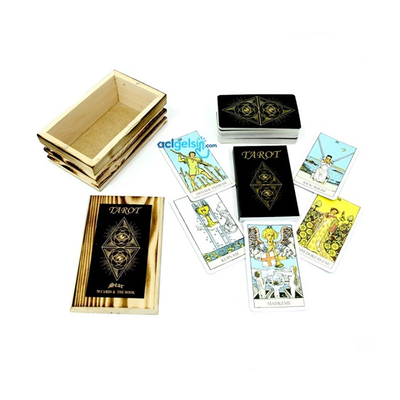 Ahşap Kutulu Tarot Oyun Kart