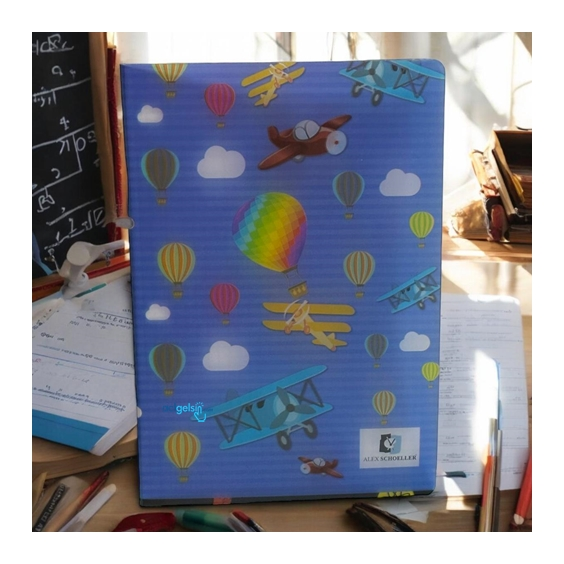 Alex Schoeller Dikişli Defter A5 80 Yaprak Kareli