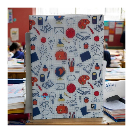 Alex Schoeller Dikişli Defter A5 80 Yaprak Kareli