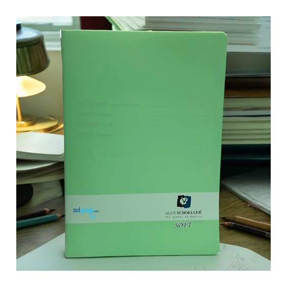 Alex Schoeller Soft Defter A4 100 Yaprak Çizgili