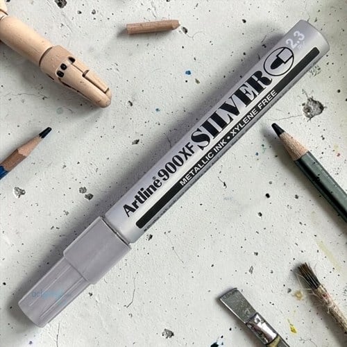 Artline 900xf Yaldizli Markör Gümüş 2.3 Mm