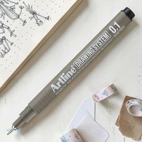 Artline Drawing System Teknik Çizim Kalemi 0.1 Siyah