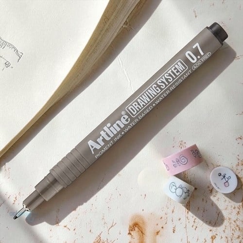 Artline Drawing System Teknik Çizim Kalemi 0.7 Siyah
