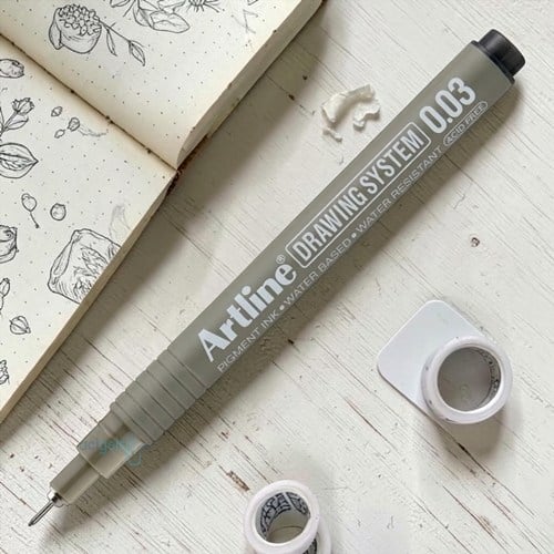 Artline Drawing System Teknik Çizim Kalemi 0.03 Siyah