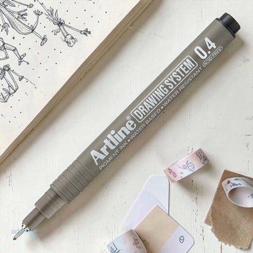 Artline Drawing System Teknik Çizim Kalemi 0.4 Siyah