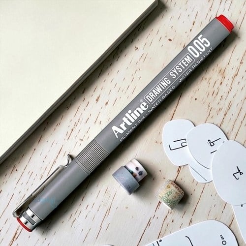Artline Drawing System Teknik Çizim Kalemi 0.05 Kırmızı