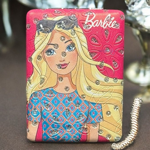 Barbie Dikdörtgen Taşlı Cep Ayna