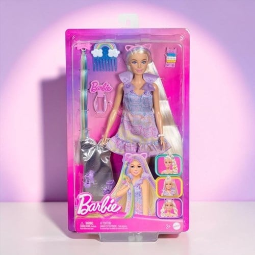 Barbie Upuzun Muhteşem Saçlı Bebek Saç Tasarım Oyun Seti Jct72