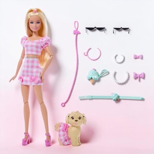 Barbie Uyumlu Dostlar Sarı Saçlı Bebek Ve Köpekçiği Jfp36