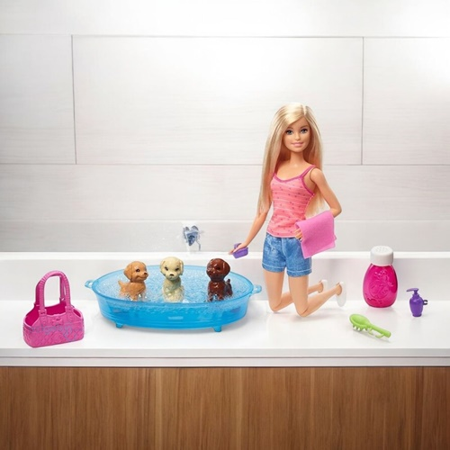 Barbie Ve Köpekleri Banyo Keyfinde Oyun Seti