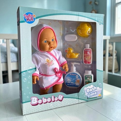 Bebelou Banyo Zamanı Bebek Seti 35 Cm