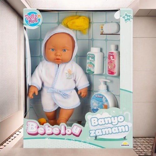 Bebelou Banyo Zamanı Bebek Seti 35 Cm