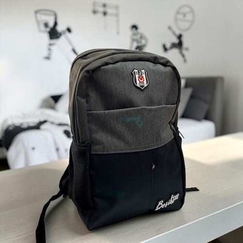 Beşiktaş Gri Siyah Sırt Çantası 26310