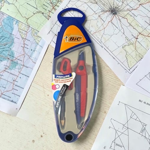 Bic Başlangıç Pergel Seti 3 Parça Yeşil-mavi