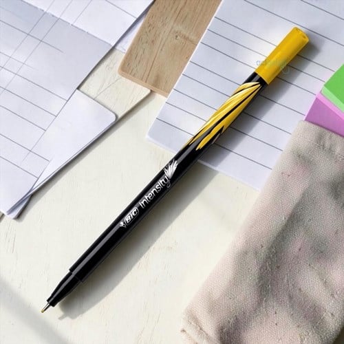 Bic İntensity Fineliner Kalem Koyu Sarı