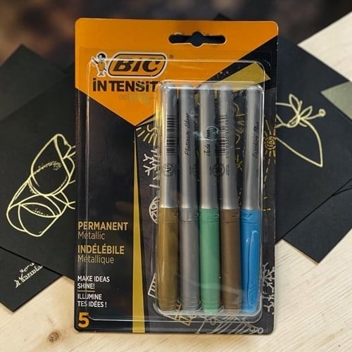 Bic İntensity Metalik Permanent Markör 5li