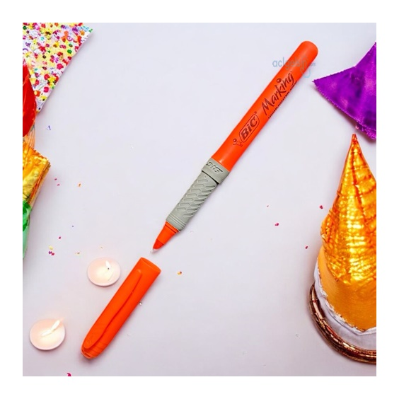 Bic Marking Highlighter Grip Fosforlu Kalem Turuncu
