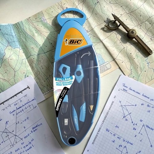 Bic Ortaokul Pergel Seti 5 Parça Turuncu-turkuvaz