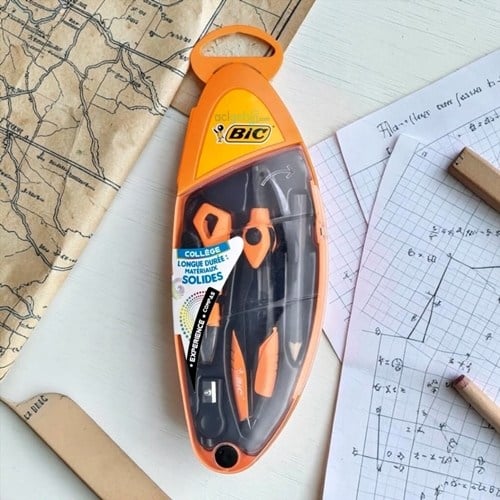 Bic Ortaokul Pergel Seti 5 Parça Turuncu-turkuvaz