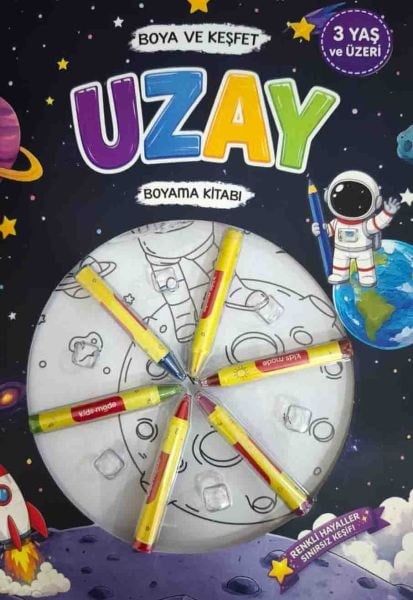 Boya Keşfet- Uzay Boyama Kitabı