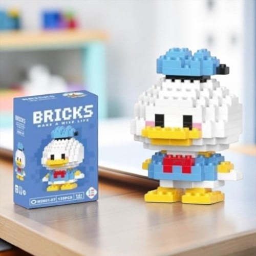 Bricks Donald Duck Karakter Figürü Lego Yapı Oyuncakları