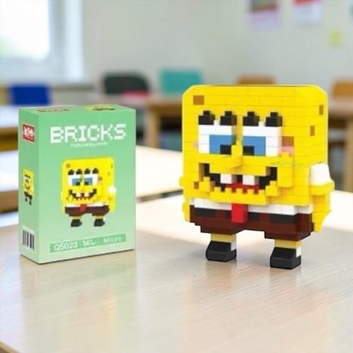 Bricks Sunger Bob Karakter Figürü Lego Yapı Oyuncakları
