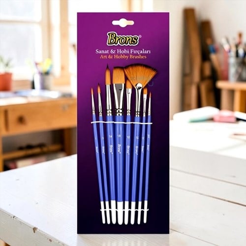 Brons Fırça Blister Set 8li