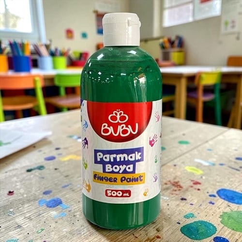 Bubu Parmak Boya 500gr - Yeşil
