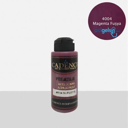Cadence Premium Akrilik Boya M. Fusya 120 Ml- 4004