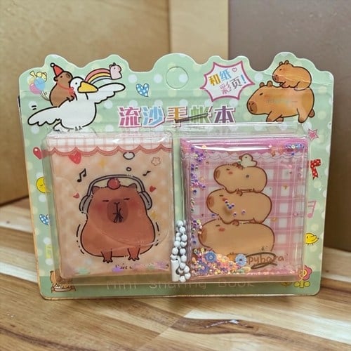 Capy Bara Sulu Kapak Askılı Mini Not Defteri