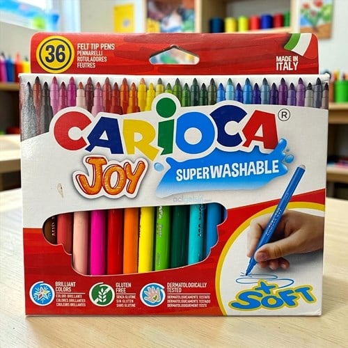 Carıoca 40616 Joy Süper Yıkanabilir Keçeli Boya Kalemi 36lı