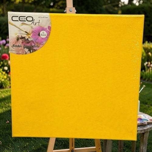 Ceoart Renkli Tuval Seti 40x40 Cm Dört Renk
